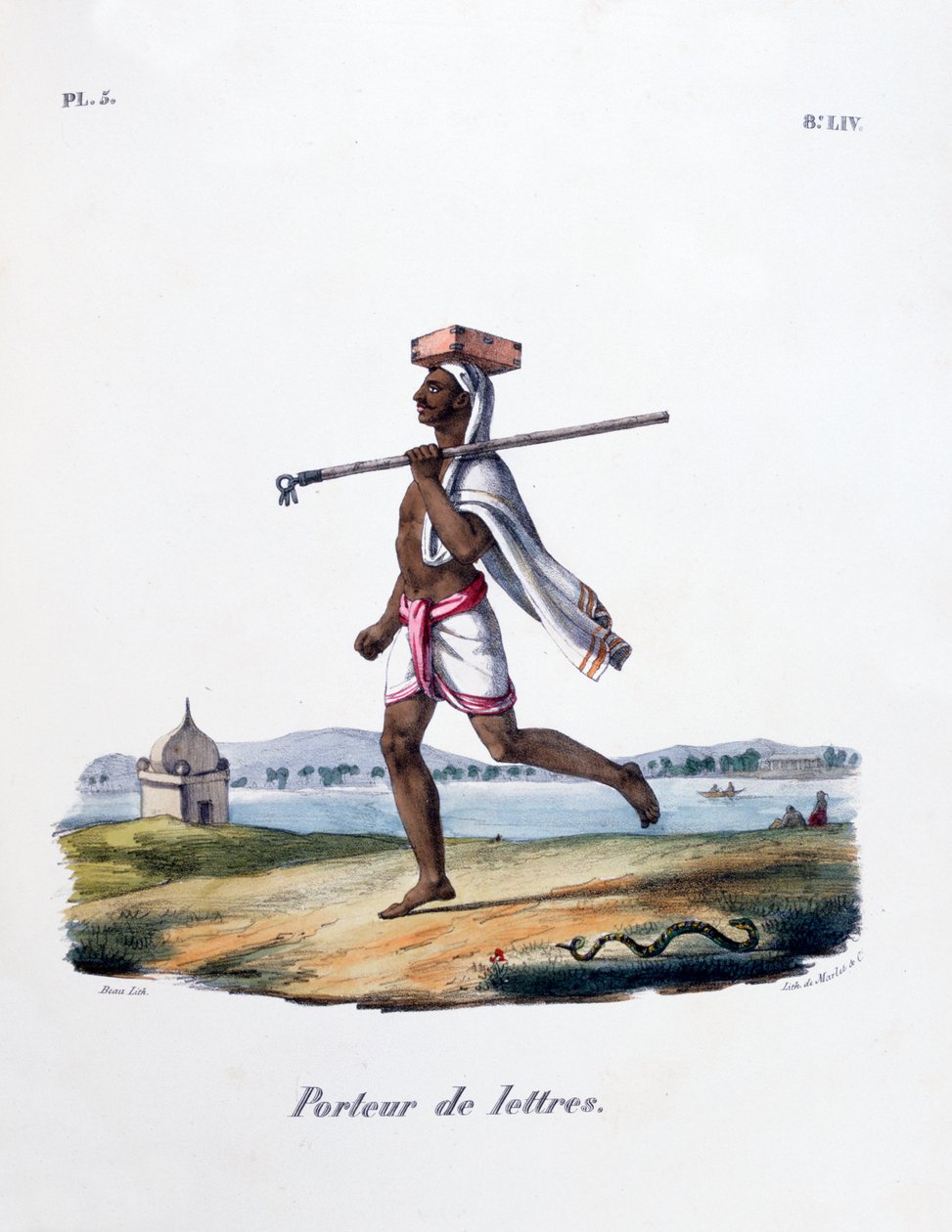 Kirjekantaja, 1828 tekijältä Marlet et Cie