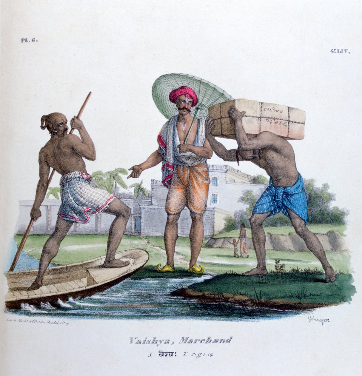Kauppias, 1828 tekijältä Marlet et Cie