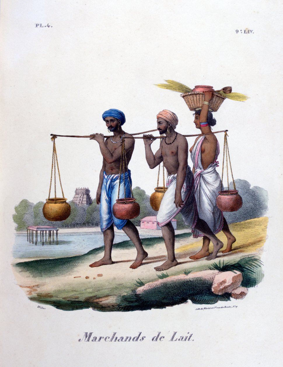 Maitokauppiaat, 1828 tekijältä Marlet et Cie