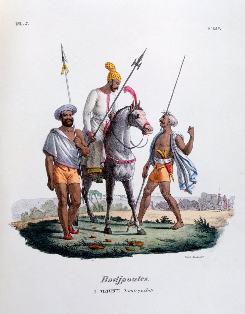 Rajputs, 1828 tekijältä Marlet et Cie