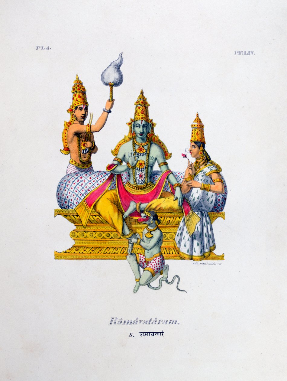 Ramavataram, 1828 tekijältä Marlet et Cie