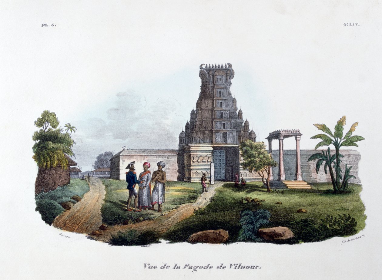 Vilnourin pagodi, 1828 tekijältä Marlet et Cie