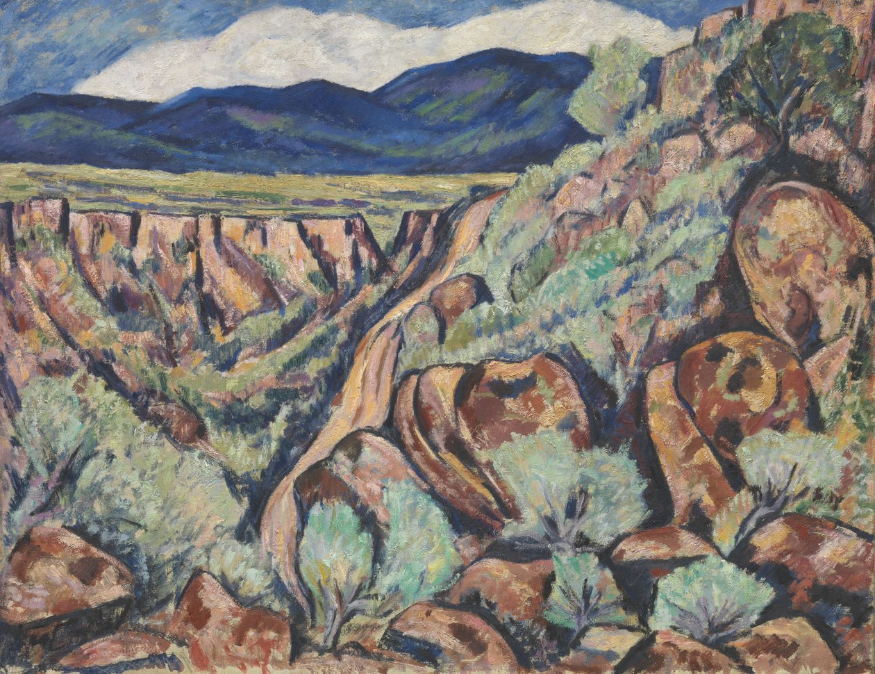 Maisema, New Mexico, 1919-20 tekijältä Marsden Hartley