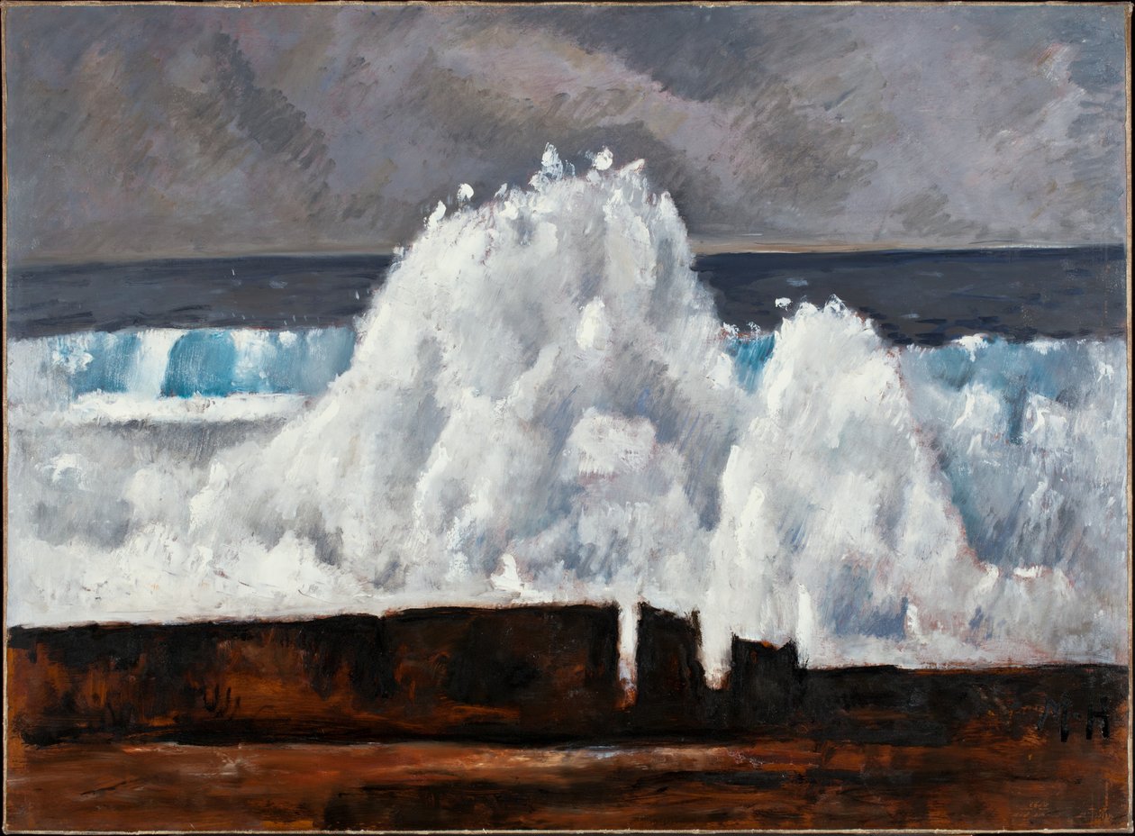 The Wave, 1940-41 (öljy masoniittiin) tekijältä Marsden Hartley