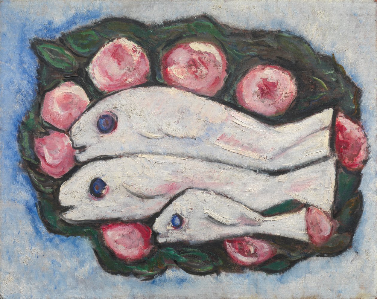 Banketti hiljaisuudessa, 1935-36 (öljy kankaalle) tekijältä Marsden Hartley