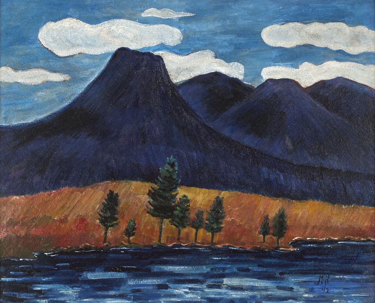 Sininen maisema tekijältä Marsden Hartley