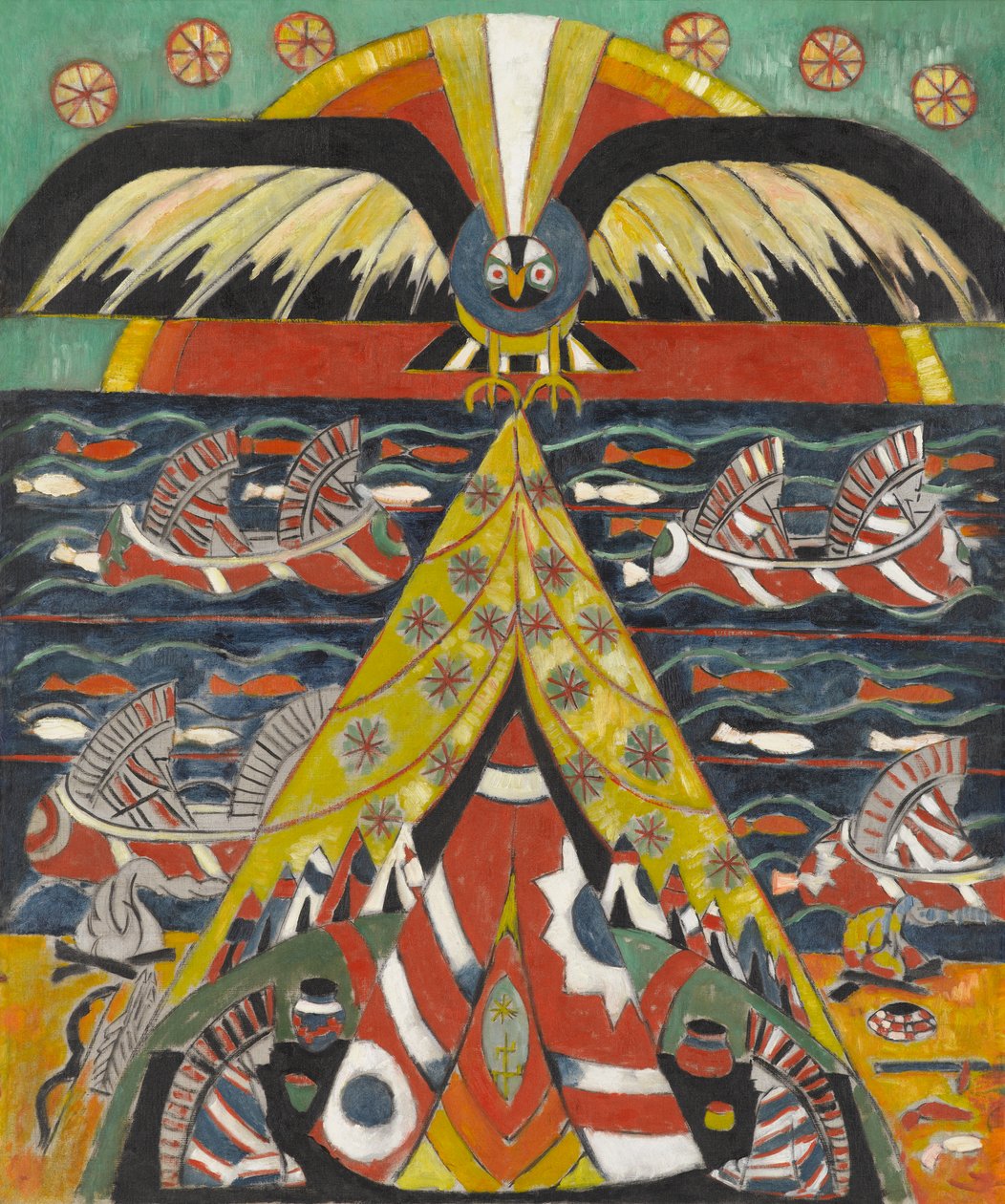Intialainen fantasia, 1914 tekijältä Marsden Hartley