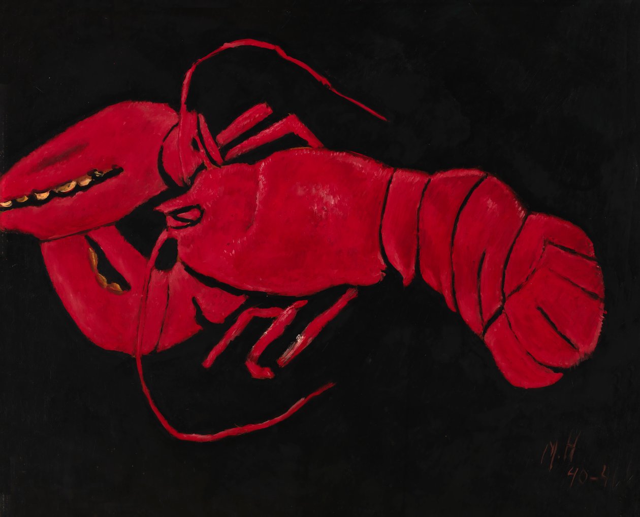 Hummeri mustalla pohjalla, 1940-1941. tekijältä Marsden Hartley