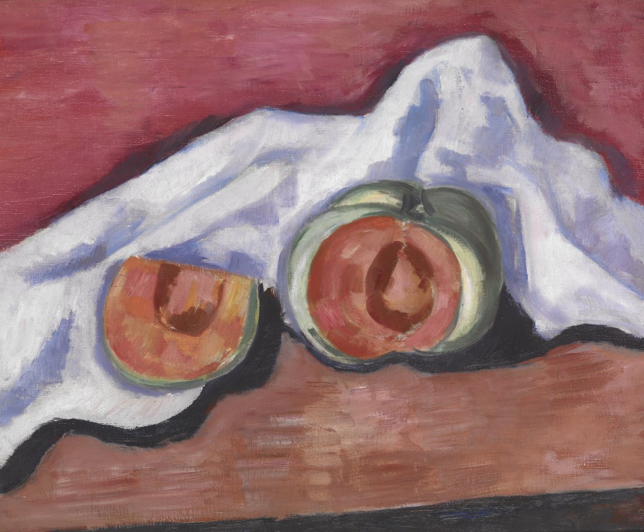 Melonit, n. 1927 (öljy kankaalle) tekijältä Marsden Hartley