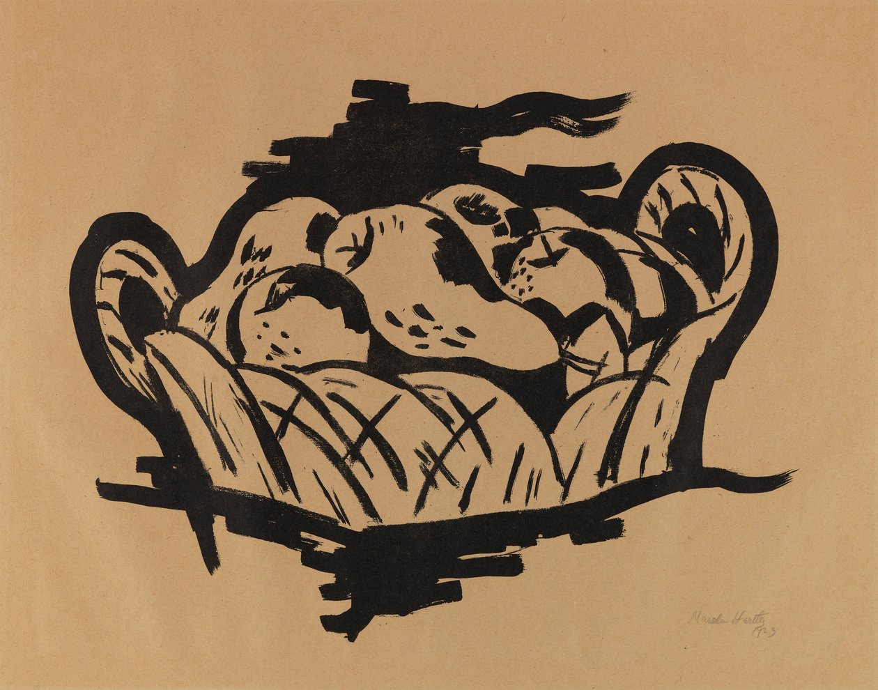 Päärynä korissa tekijältä Marsden Hartley