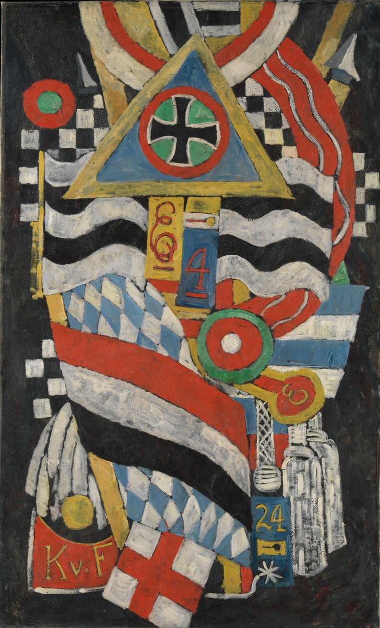 Saksalaisen upseerin muotokuva, 1914 tekijältä Marsden Hartley