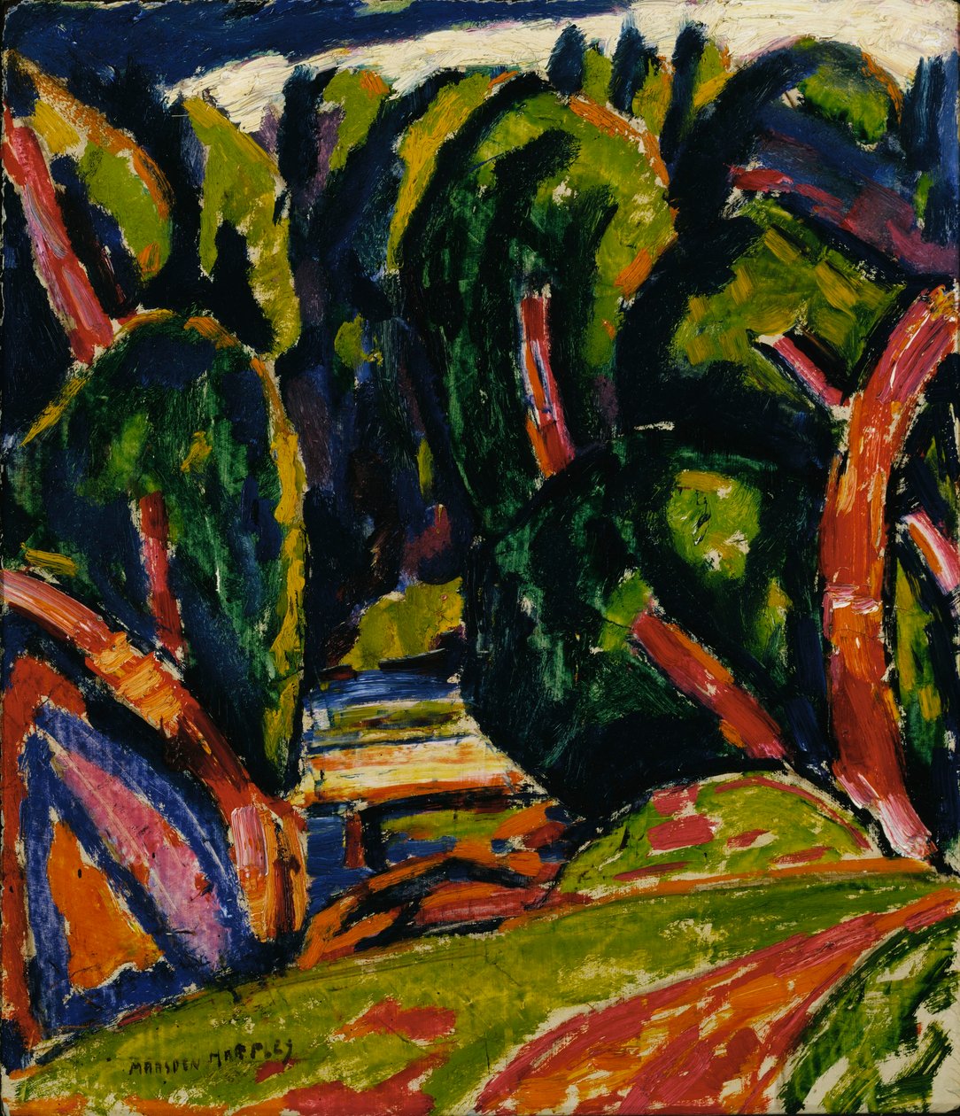 Punainen puu tekijältä Marsden Hartley