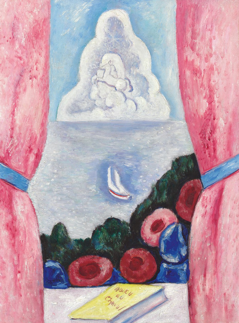 Näkymä ikkunasta (öljy kankaalle) tekijältä Marsden Hartley