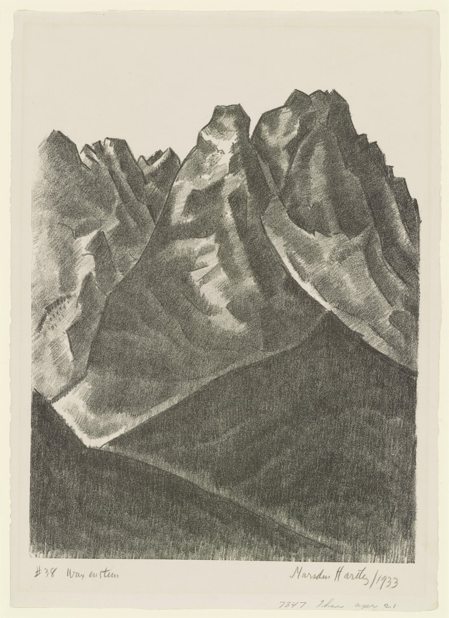 Waxenstein finès tekijältä Marsden Hartley
