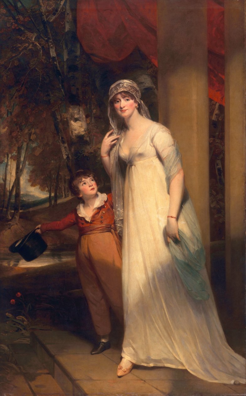 Frances Borlase, myöhemmin Frances Grenfell ja Pascoe George Norman Grenfell, n. 1804 tekijältä Martin Archer Shee
