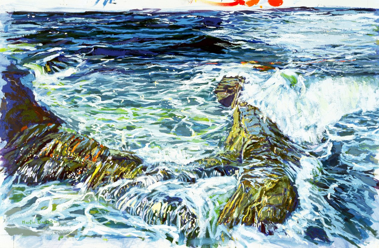 Lands End, 2002 (wc ja guassi paperilla) tekijältä Martin Decent