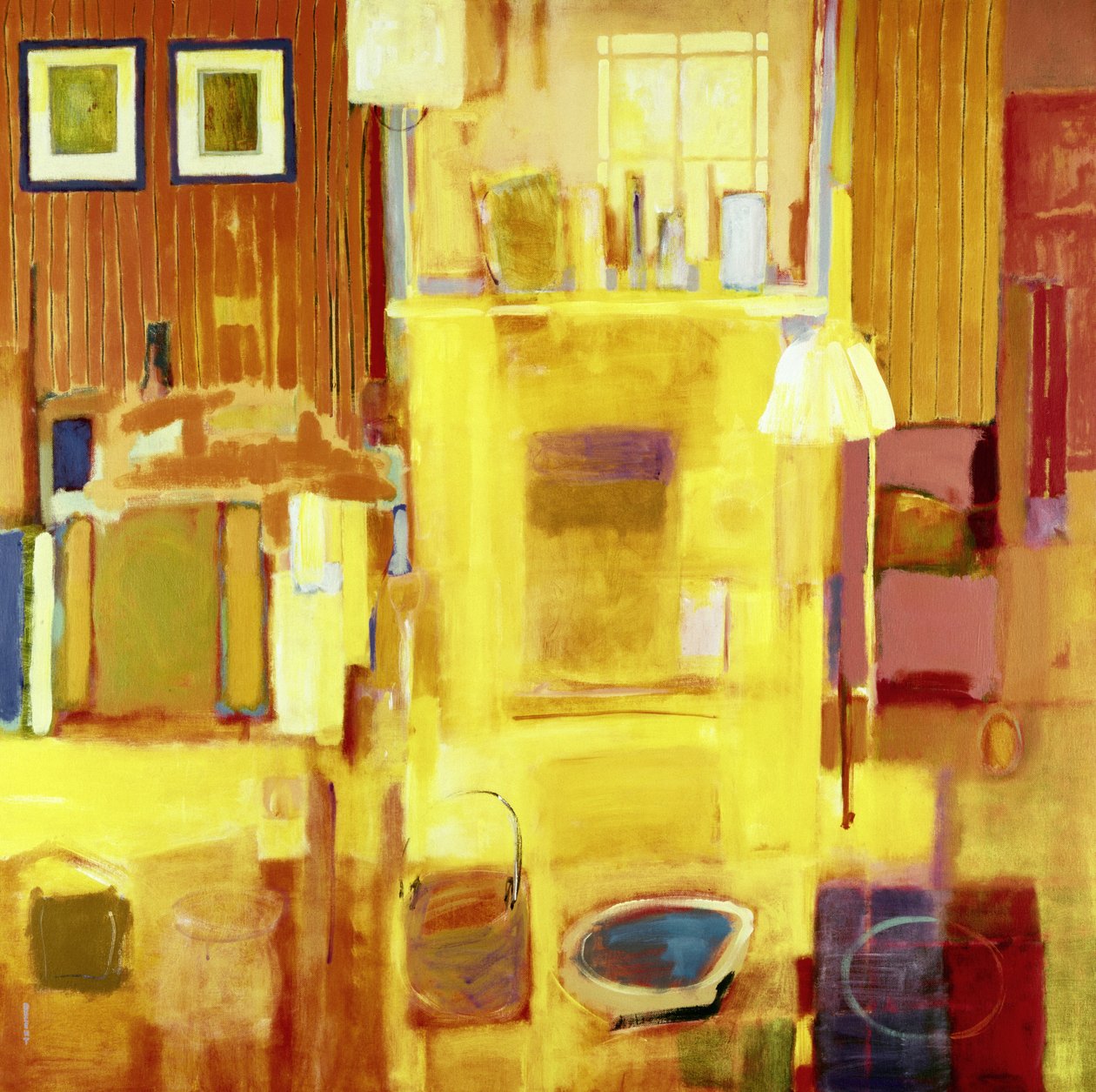 Huone Givernyssä, 2000 (akryyli kankaalle) tekijältä Martin Decent