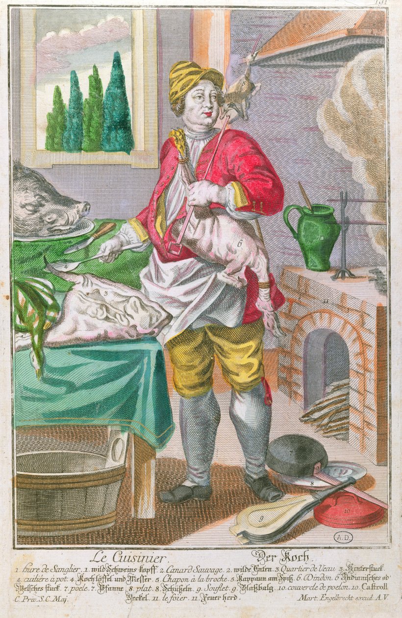 Cook, n. 1735 tekijältä Martin Engelbrecht
