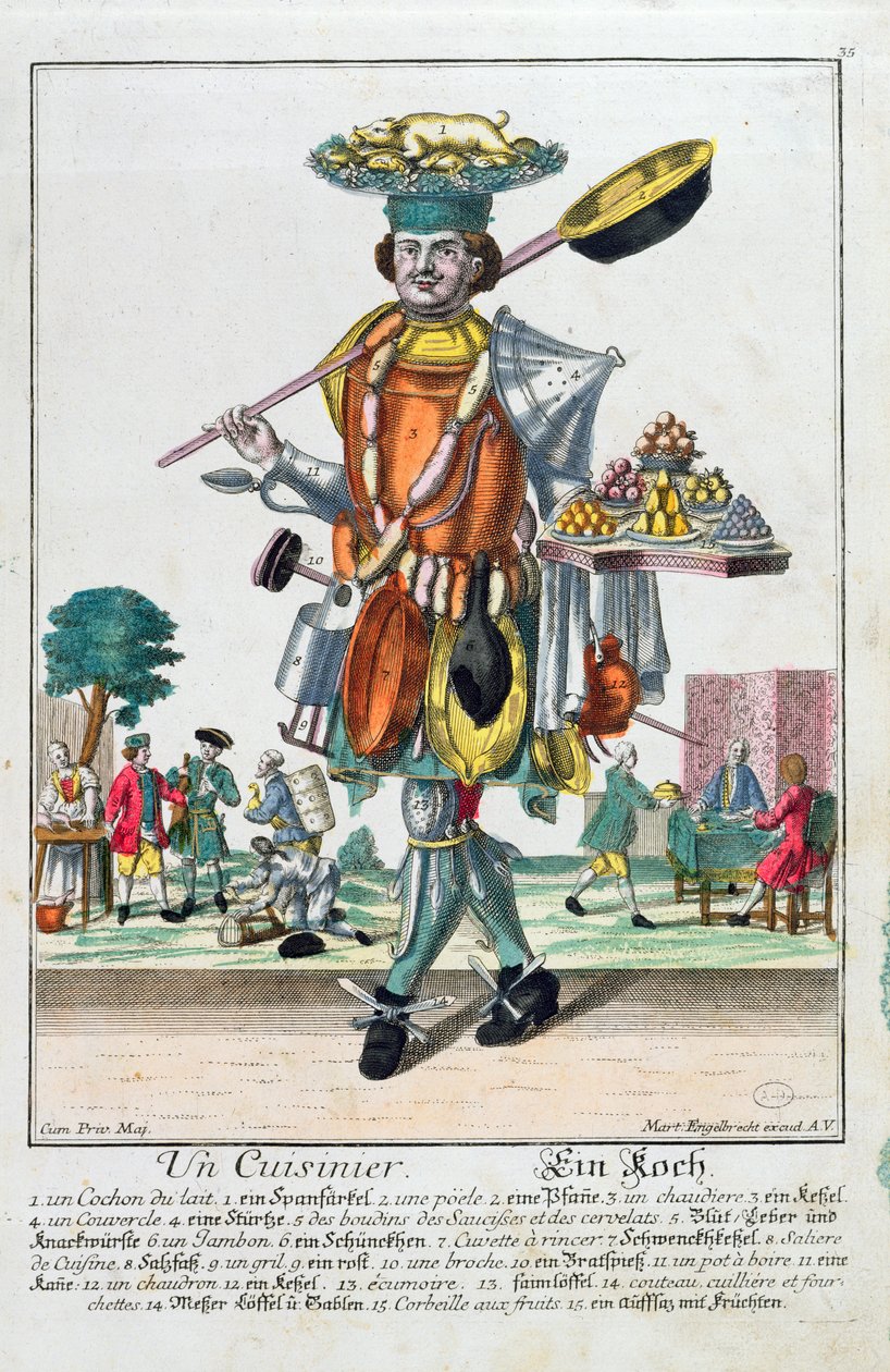 Cook, n. 1735 tekijältä Martin Engelbrecht