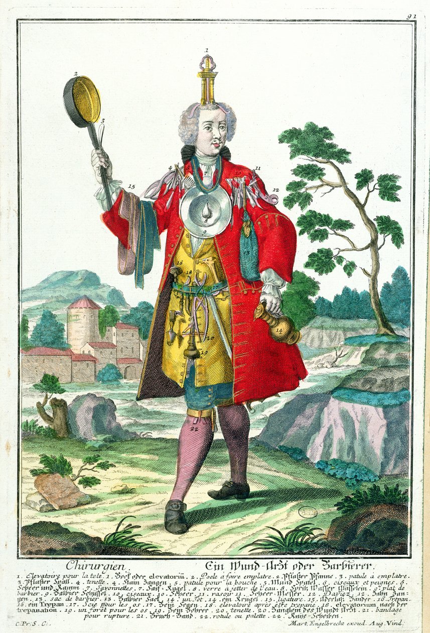 Kirurgi, n. 1735 tekijältä Martin Engelbrecht
