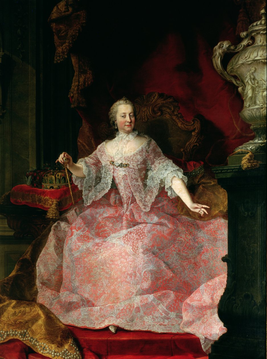 Keisarinna Maria-Theresa (1717-80) 1744 tekijältä Martin II Mytens or Meytens