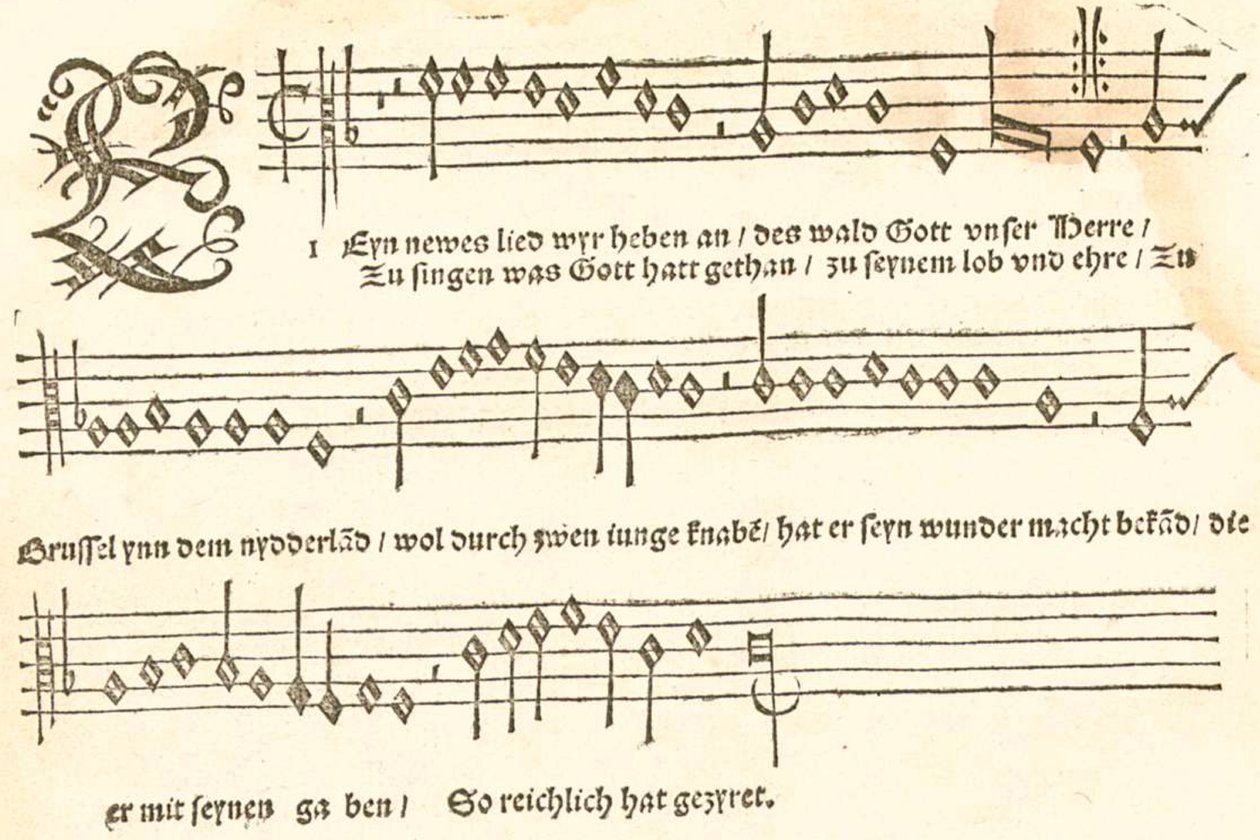 Ein neues Lied wir heben an tekijältä Martin Luther