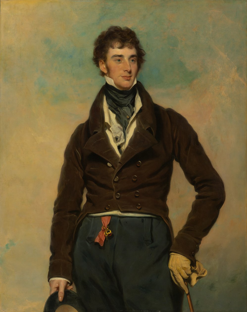 Gentlemanin muotokuva, noin 1815-1830 (öljy kankaalle) tekijältä Martin Archer Shee
