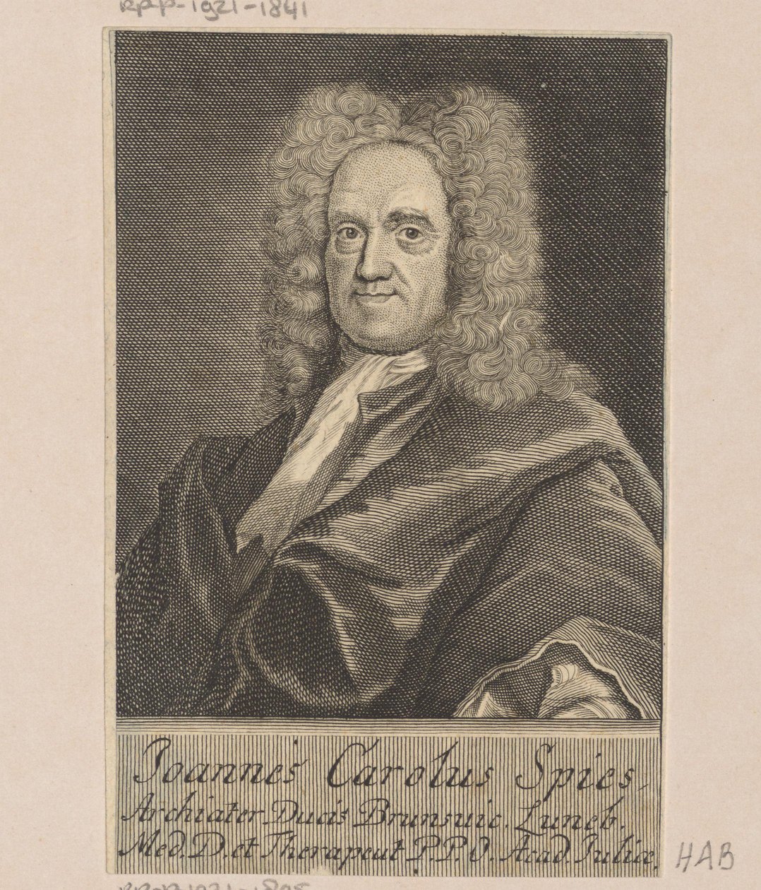 Johann Carl Spiesin muotokuva tekijältä Martin Bernigeroth