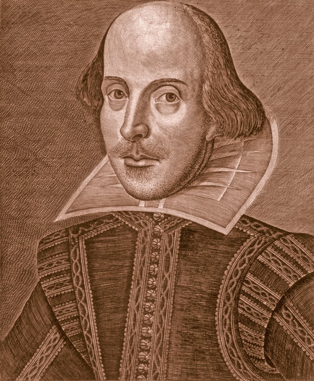 Shakespearen muotokuva, 1623. tekijältä Martin Droeshout