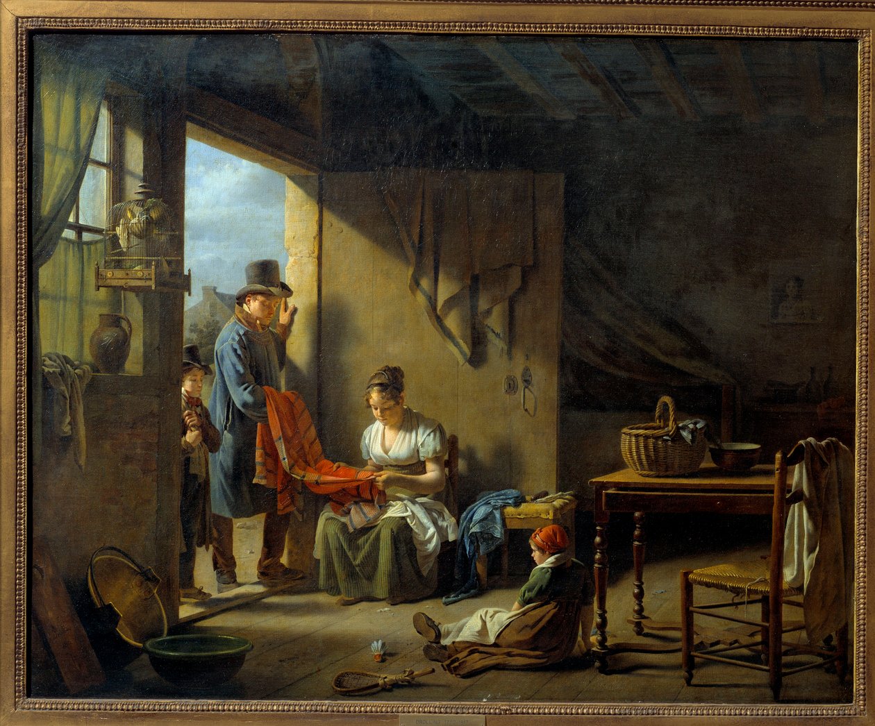 Kauppias. Martin Drollingin (1752-1817) maalaus tekijältä Martin Drölling