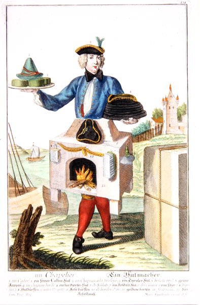 Milliner (väri litho) tekijältä Martin Engelbrecht