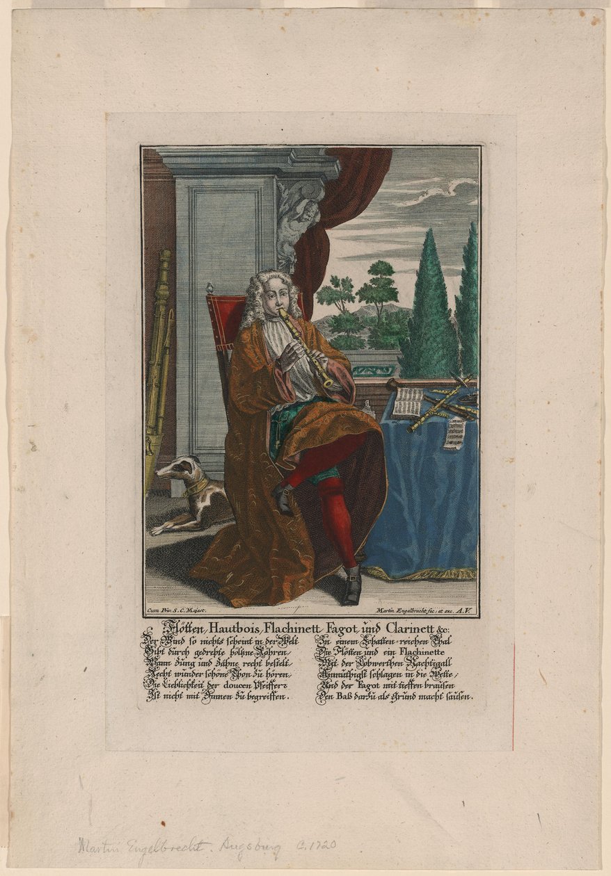 Puupuhaltimet, n. 1720-1730 tekijältä Martin Engelbrecht