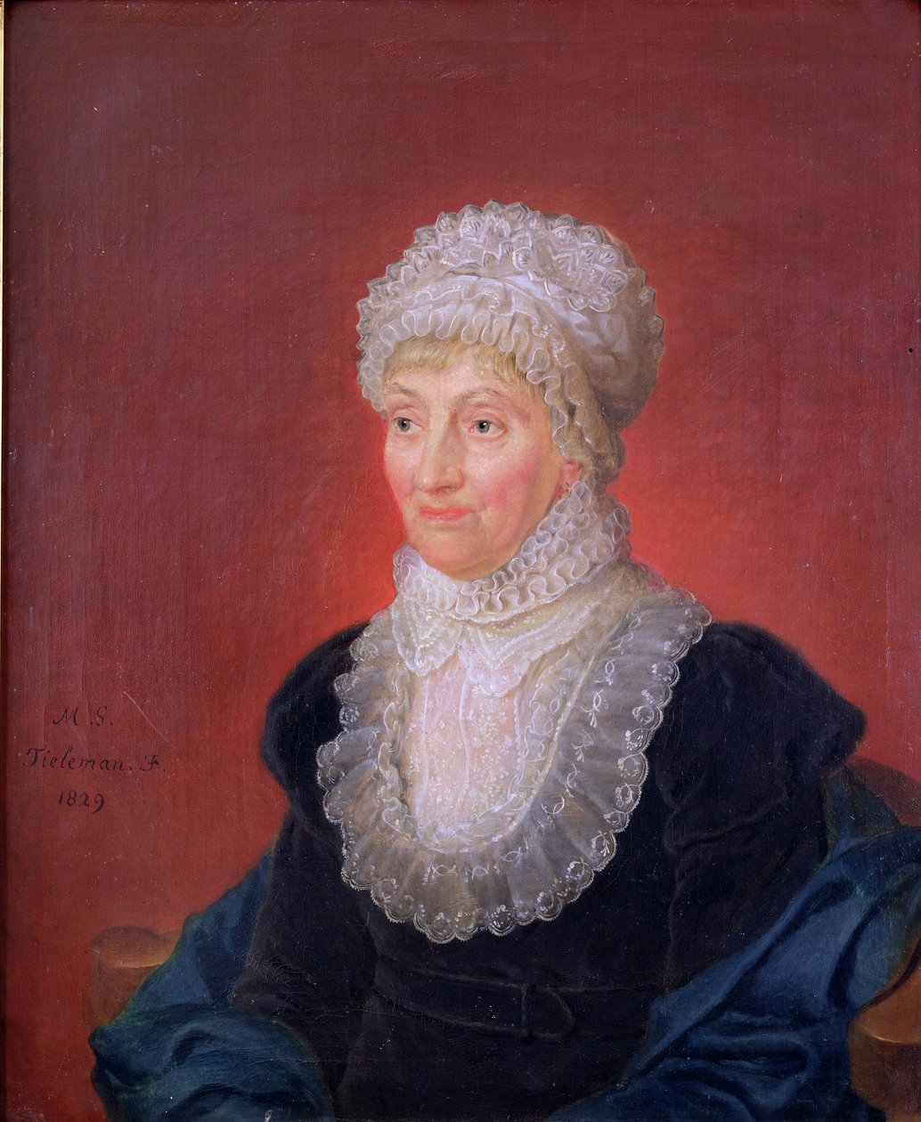 Caroline Herschel (1750-1848), 1829 tekijältä Martin Francois Tielemans