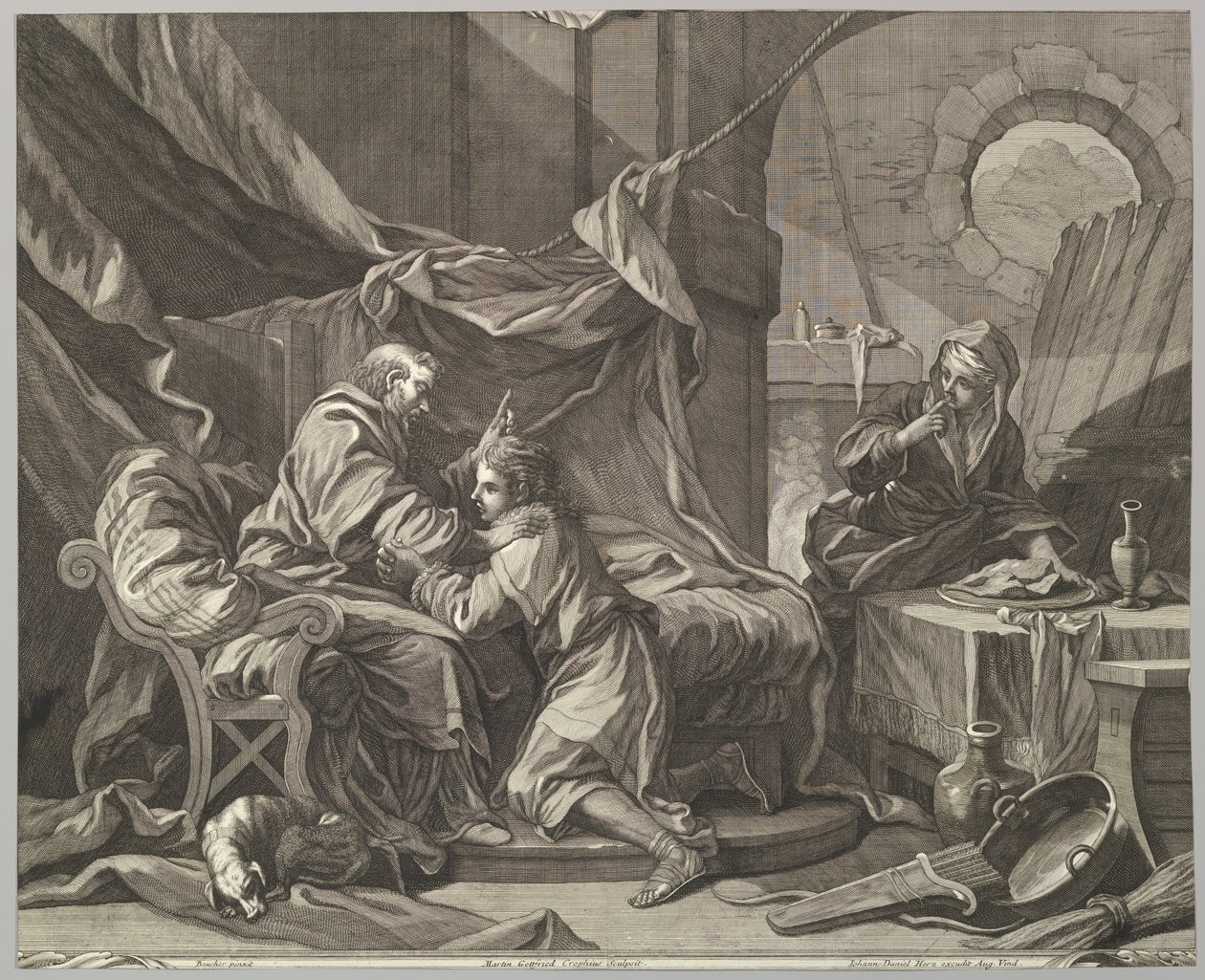 Isaac Blessing Jacob, 1700-luku. tekijältä Martin Gottfried Crophius