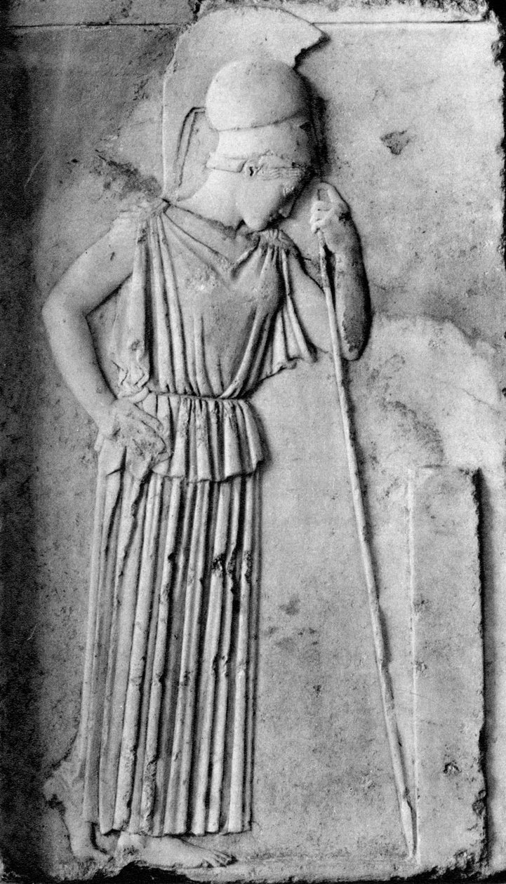 Relief AthenaMinerva, 5. vuosisadalla eKr., 1937. tekijältä Martin Hurlimann