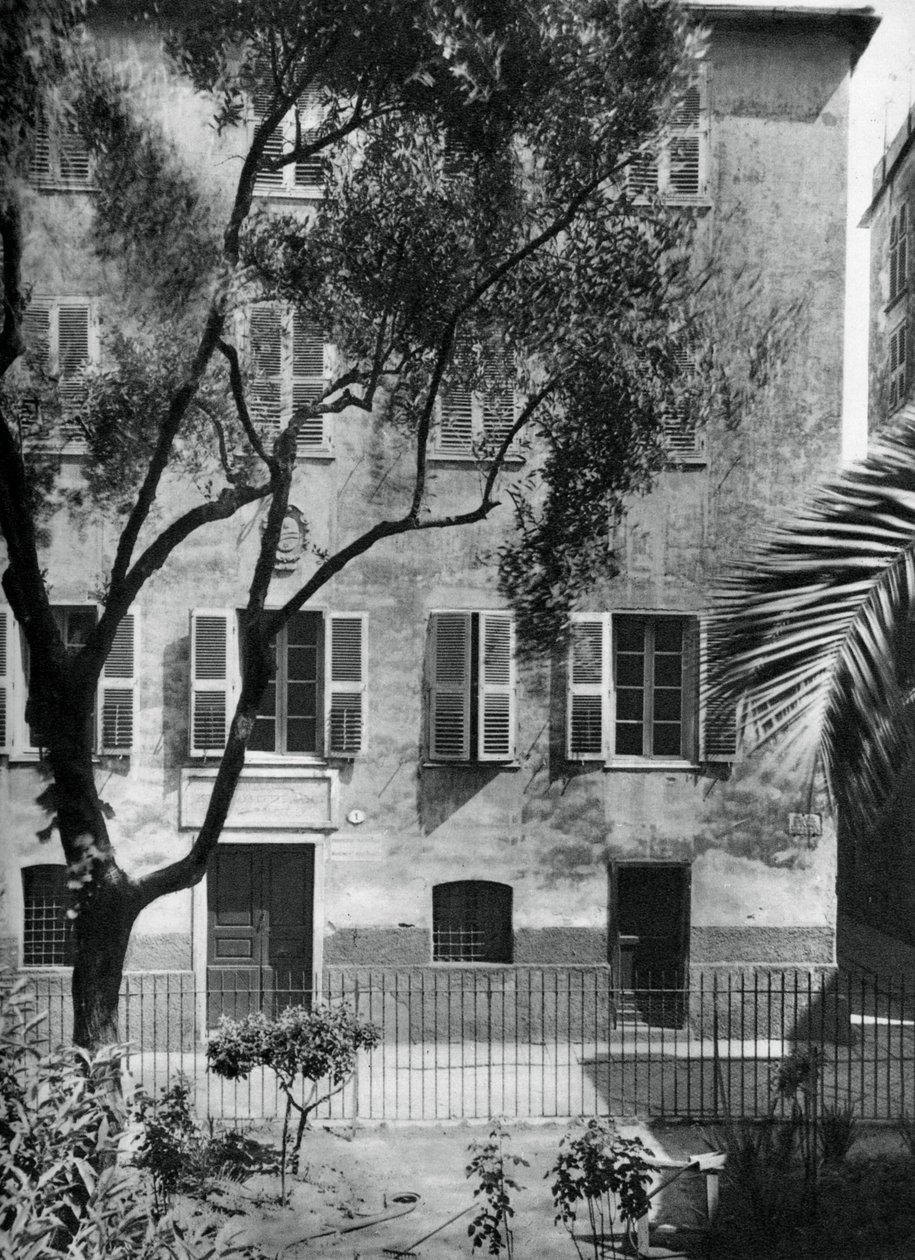 Talo, jossa Napoleon syntyi, Ajaccio, Korsika, 1937. tekijältä Martin Hurlimann