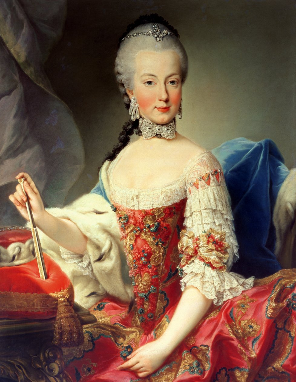 Arkkiherttuatar Maria Amalia Habsburg-Lothringen, (1746-1804), Itävallan keisarinna Maria Teresan (1717-80) ja keisari Francis I:n (1708-65) kahdeksas lapsi tekijältä Martin II Mytens or Meytens