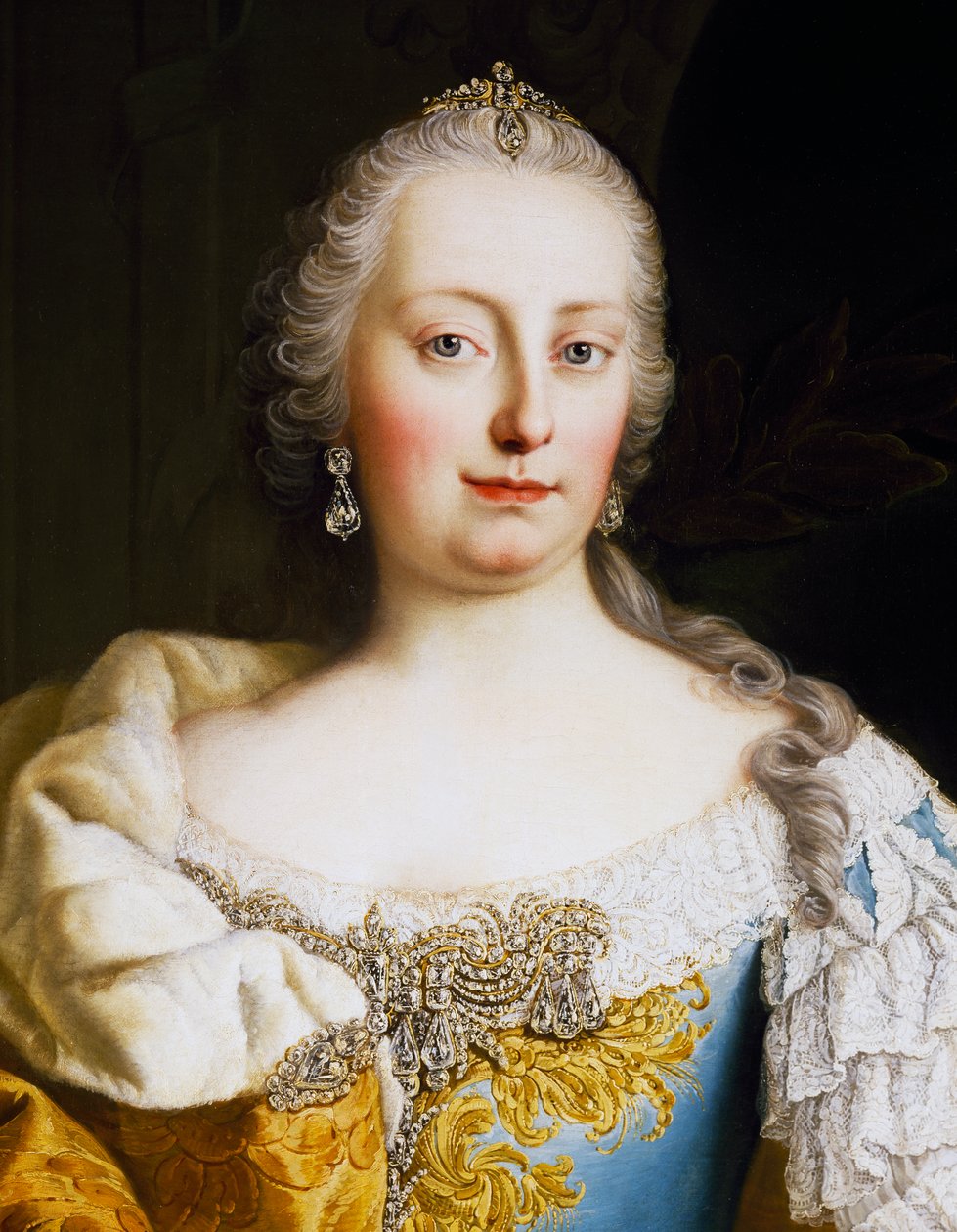 Itävallan keisarinna Maria Teresan muotokuva (Wien tekijältä Martin II Mytens or Meytens