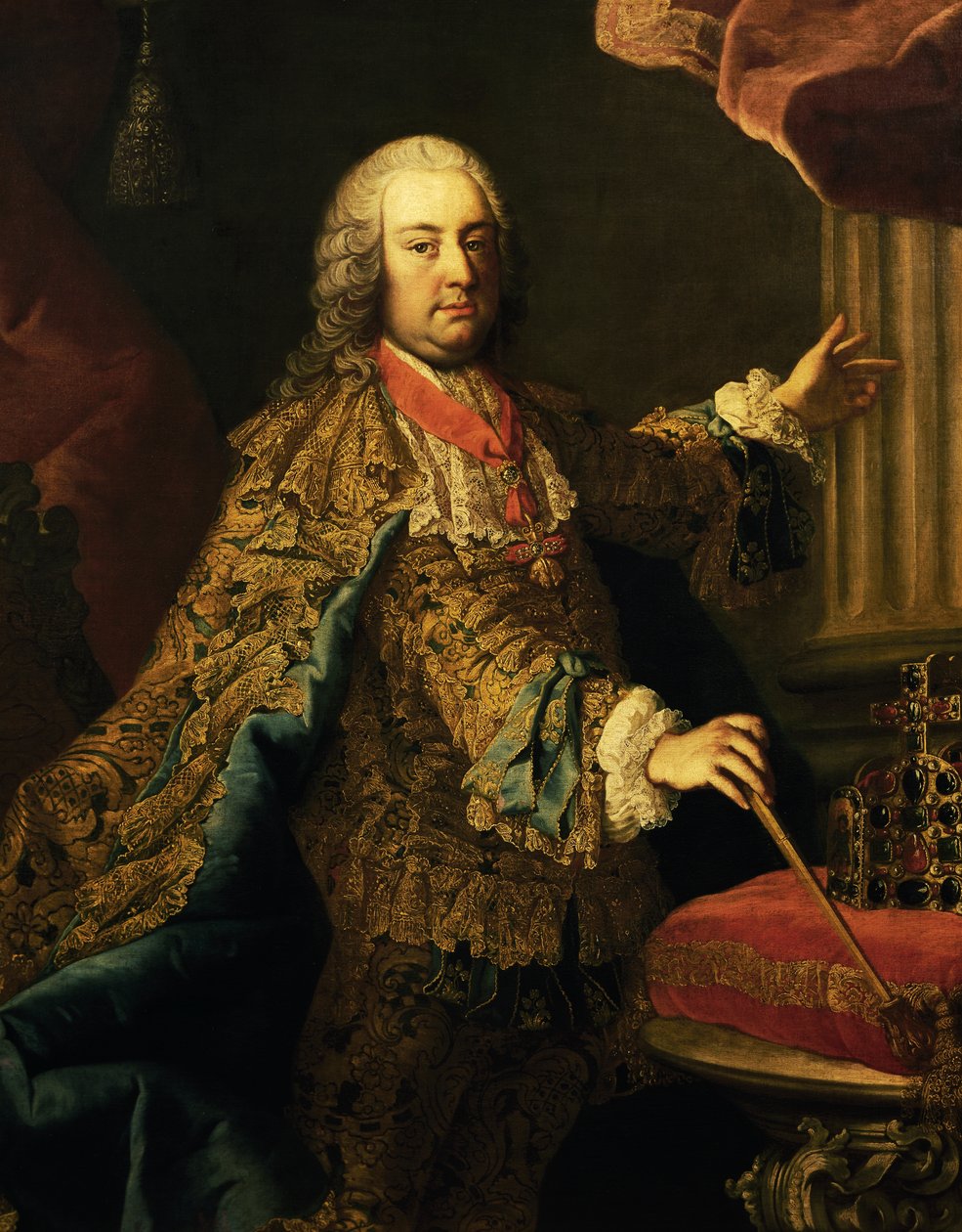 Pyhän Rooman keisarin Francis I:n muotokuva (Nancy tekijältä Martin II Mytens or Meytens