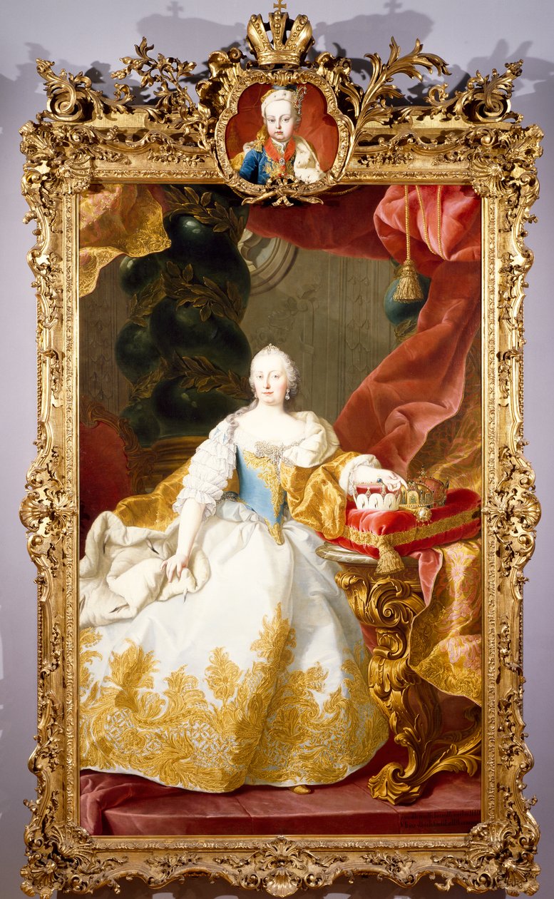 Maria Theresan muotokuva (Wien tekijältä Martin II Mytens or Meytens