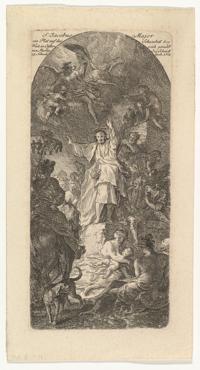 Pyhä Jaakob Suuren saarna, n. 1764. tekijältä Martin Johann Schmidt