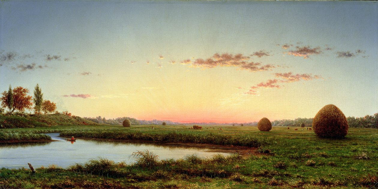 Heinäpinot Newburyportin suolla, 1862 tekijältä Martin Johnson Heade