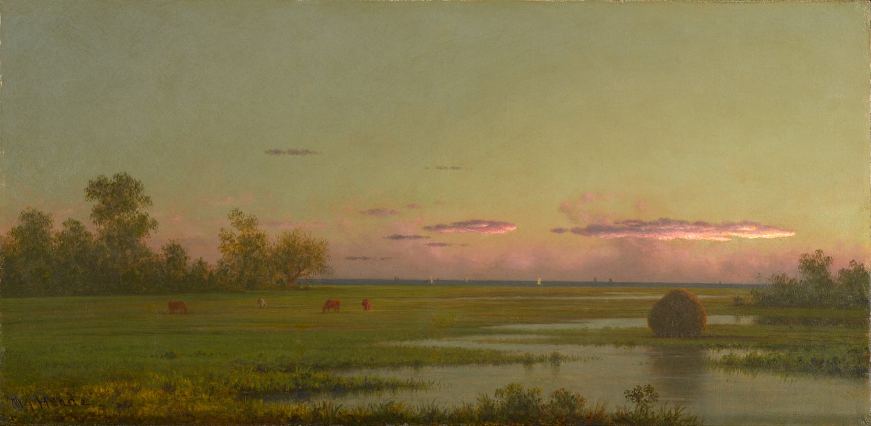 Salt Marsh Southportissa, Connecticutissa, noin 1862-1863 tekijältä Martin Johnson Heade