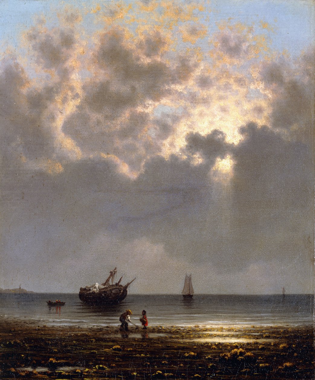 Aurinko murtautuu pilvien läpi tekijältä Martin Johnson Heade