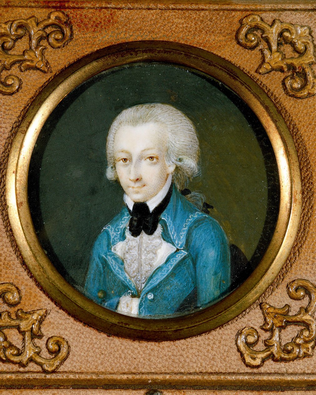 Itävalta, Itävaltalaisen säveltäjän Wolfgang Amadeus Mozartin (1756 - 1791) muotokuva, noin 1773 (pienoiskuva norsunluulle). tekijältä Martin Knoller