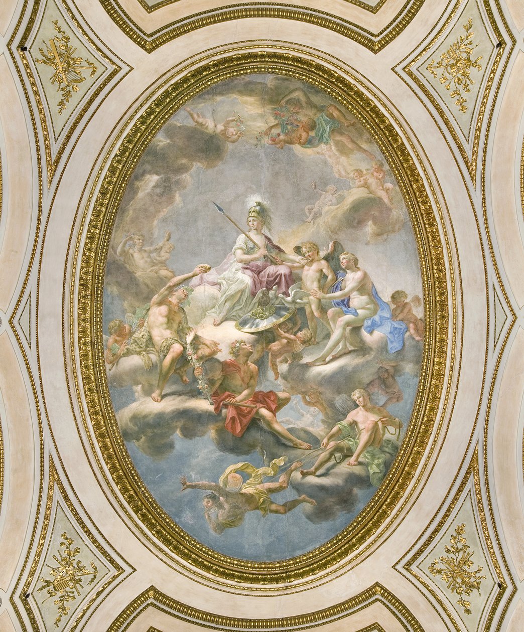 La Sapienza, Salone d Onoren tai Sala Napoleonican katto, 1777 tekijältä Martin Knoller