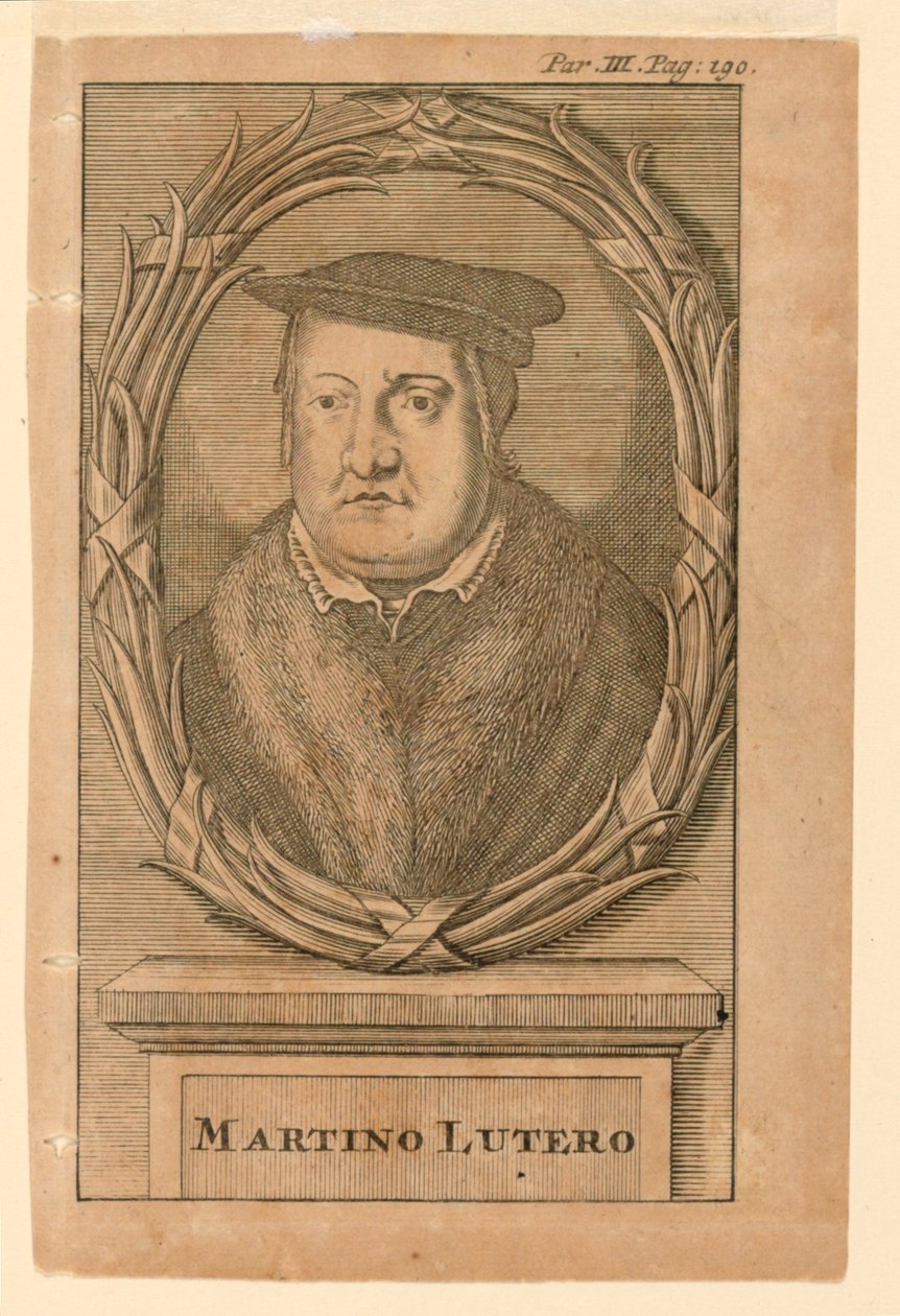 Martti Lutherin (1483-1546) muotokuva tekijältä Martin Luther