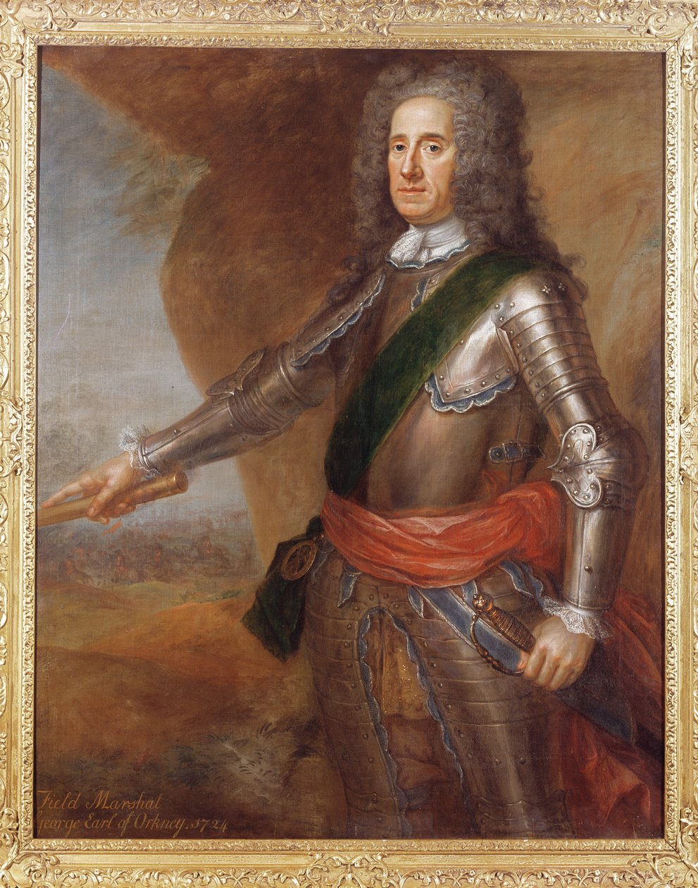 Kenttämarsalkka George Hamilton (1666-1737) Orkneyn jaarli, 1724 tekijältä Martin Maingaud
