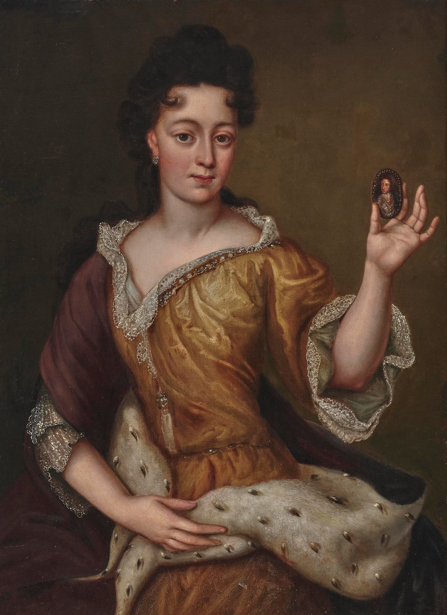 Muotokuva Theresa Kunegunda Sobieskasta 1676-1730, Baijerin vaalitar, 1600-luvun loppu. tekijältä Martin Maingaud