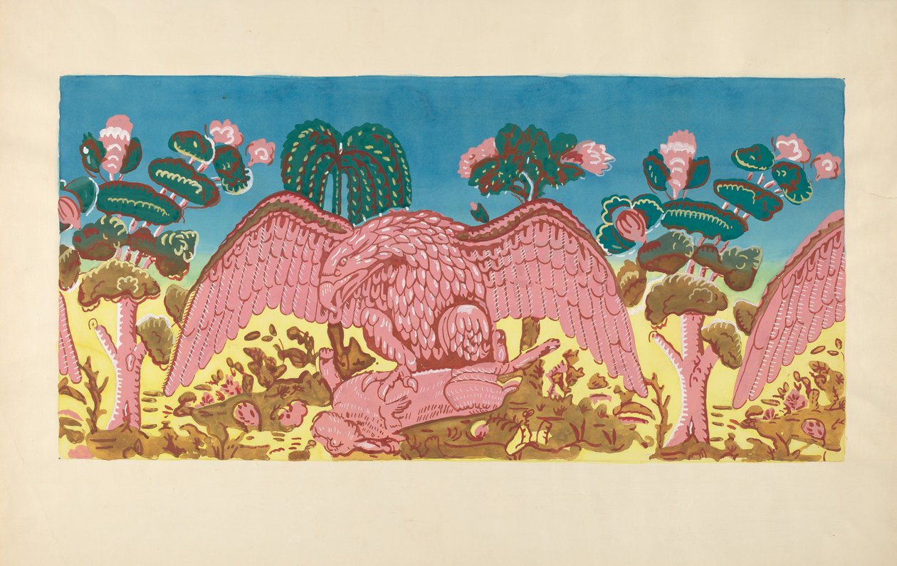 Bandbox Design Eagle and Rabbit, c. 1936. tekijältä Martin Partyka